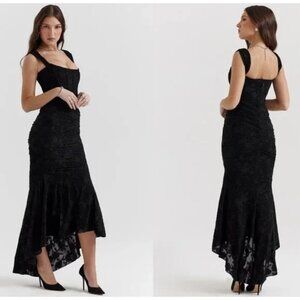 House of CB Cesca Floral Ruched high-Low Corset Dress - NWT